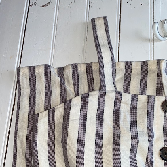 Maurices Jumpsuit Stripes Grey White Size M - Picture 3 of 8